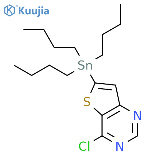 4-Chloro-6-(tributylstannyl)-thieno3,2-dpyrimidine structure