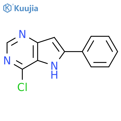 4-Chloro-6-phenyl-5H-pyrrolo3,2-dpyrimidine structure