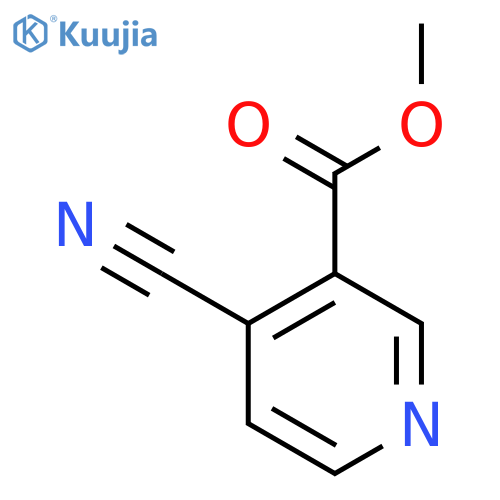 4-cyano-3-Pyridinecarboxylic acid methyl ester structure