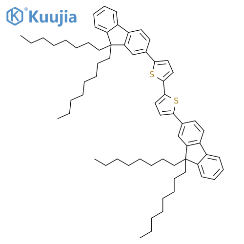 2,2'-Bithiophene, 5,5'-bis(9,9-dioctyl-9H-fluoren-2-yl)- structure