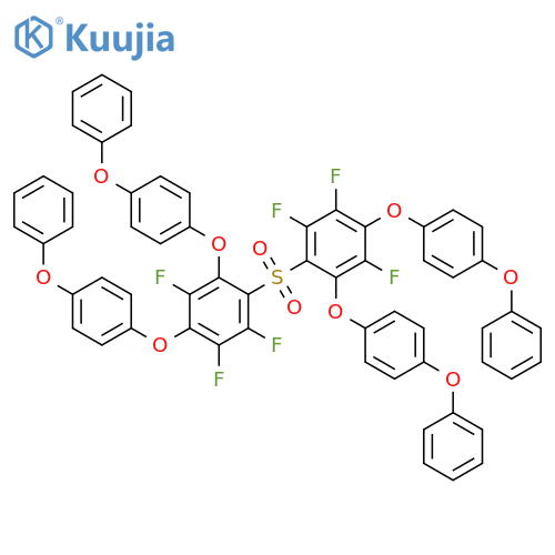 Benzene, 1,1'-sulfonylbis[2,3,5-trifluoro-4,6-bis(4-phenoxyphenoxy)- structure