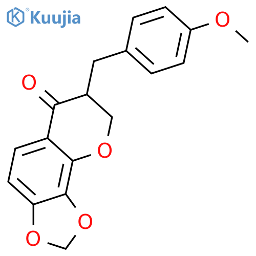 7,8-Dihydroxy-3-(4-hydroxybenzyl)-4-chromanone; (S)-form, 7,8-Methylene, 4'-Me ether structure