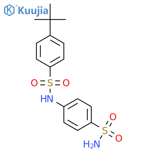 4-tert-butyl-N-(4-sulfamoylphenyl)benzene-1-sulfonamide structure