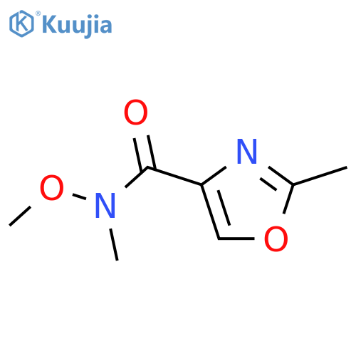 N-methoxy-n,2-dimethyl-1,3-oxazole-4-carboxamide structure