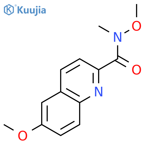 2-QUINOLINECARBOXAMIDE, N,6-DIMETHOXY-N-METHYL- structure