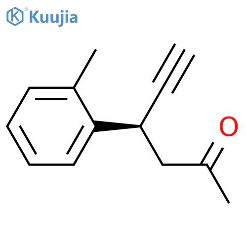 5-HEXYN-2-ONE, 4-(2-METHYLPHENYL)-, (4R)- structure