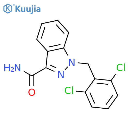 1H-Indazole-3-carboxamide, 1-[(2,6-dichlorophenyl)methyl]- structure