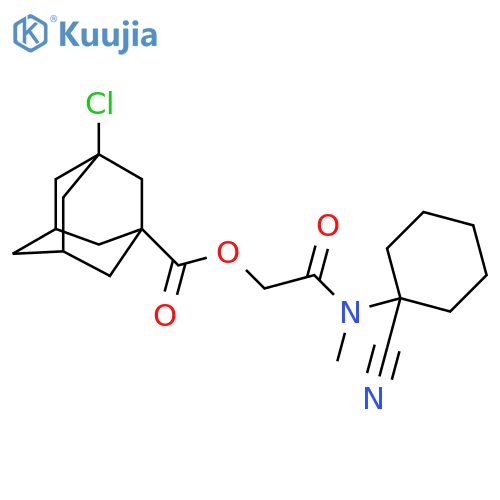 [(1-Cyanocyclohexyl)(methyl)carbamoyl]methyl 3-chloroadamantane-1-carboxylate structure