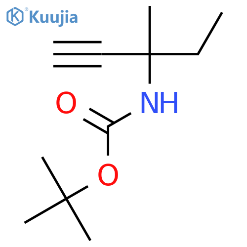 tert-Butyl (3-methylpent-1-yn-3-yl)carbamate structure