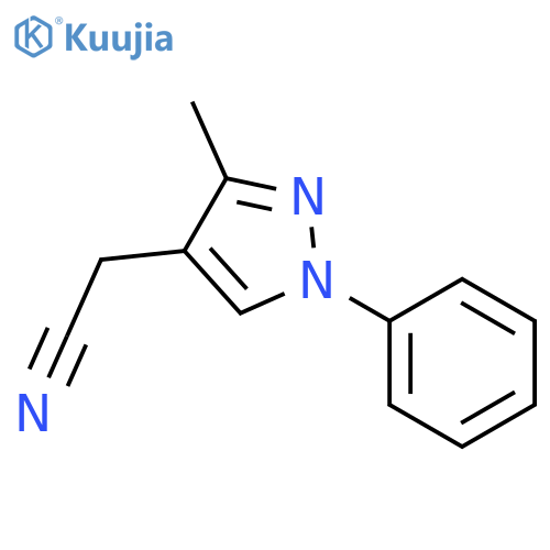 1H-Pyrazole-4-acetonitrile, 3-methyl-1-phenyl- structure