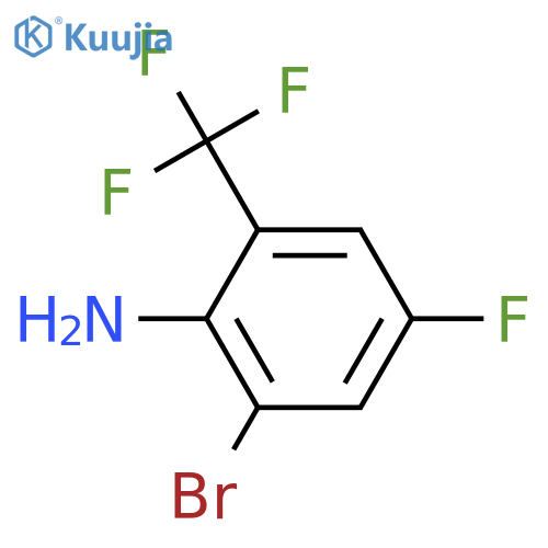 2-Bromo-4-fluoro-6-(trifluoromethyl)aniline structure