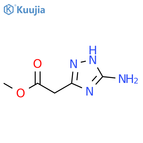 Methyl (3-amino-1H-1,2,4-triazol-5-yl)acetate hydrochloride structure