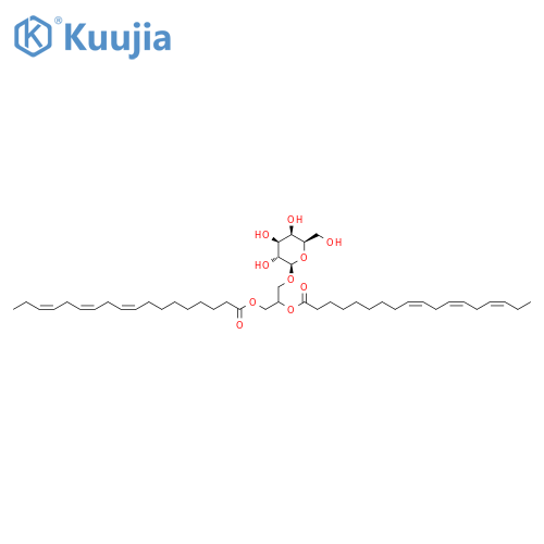 β-D-Galactopyranoside, 2,3-bis[[(9Z,12Z,15Z)-1-oxo-9,12,15-octadecatrien-1-yl]oxy]propyl structure
