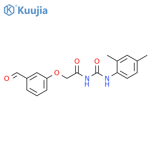 N-[[(2,4-Dimethylphenyl)amino]carbonyl]-2-(3-formylphenoxy)acetamide structure