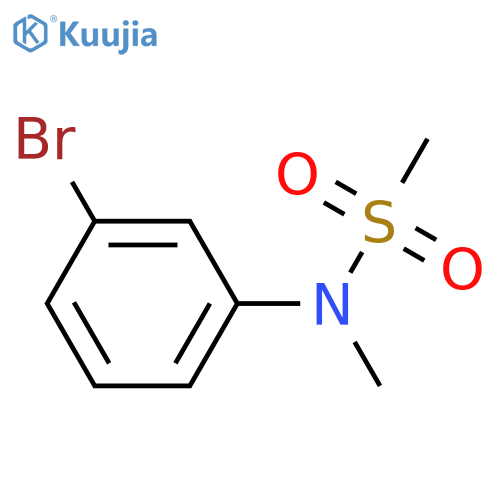 N-(3-bromophenyl)-N-methylmethanesulfonamide structure