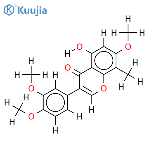 3',4',7-Tri-Me ether-3',4',5,7-Tetrahydroxy-8-methylisoflavone structure