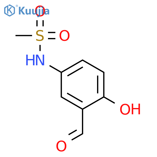 Methanesulfonamide, N-(3-formyl-4-hydroxyphenyl)- structure
