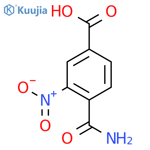 4-Carbamoyl-3-nitrobenzoicacid structure