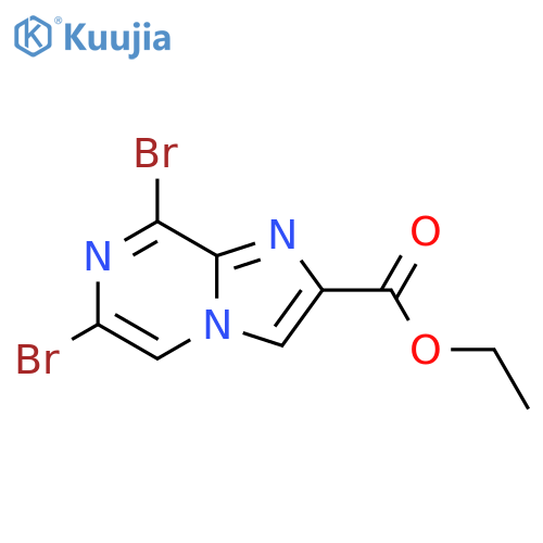 Ethyl 6,8-dibromoimidazo[1,2-a]pyrazine-2-carboxylate structure