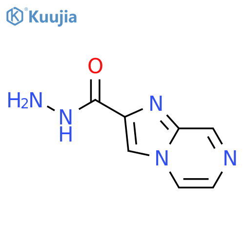 Imidazo[1,2-a]pyrazine-2-carboxylic acid, hydrazide structure