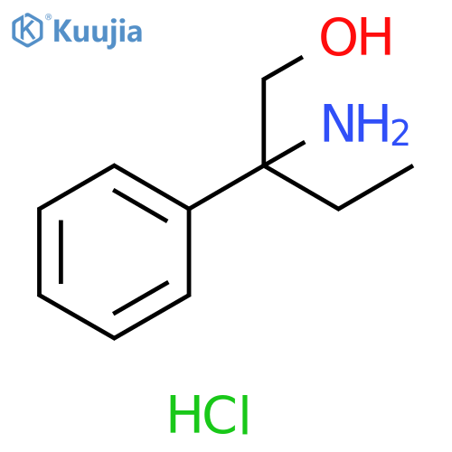 2-amino-2-phenylbutan-1-ol hydrochloride structure