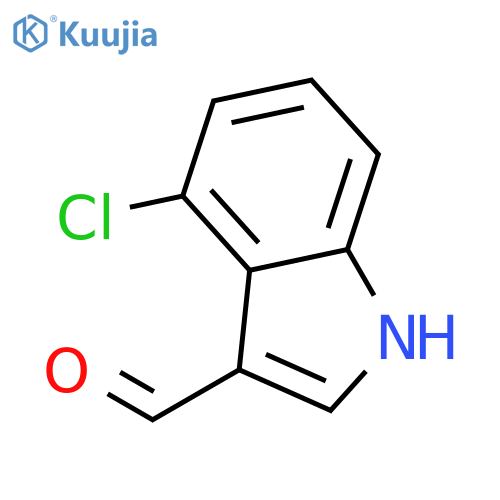 4-Chloro-1H-indole-3-carbaldehyde structure