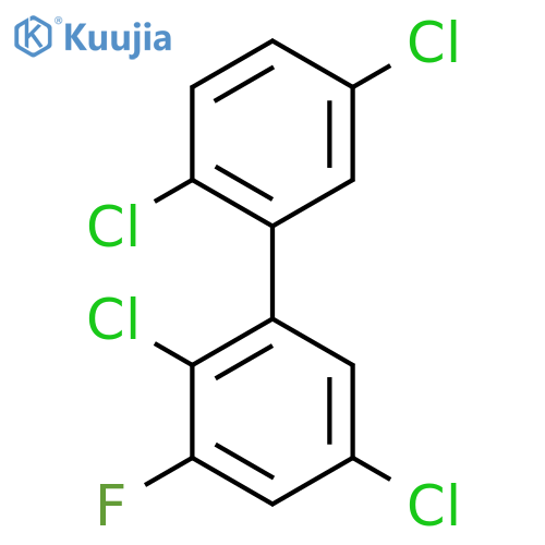 3-FLUORO-2,2',5,5'-TETRACHLOROBIPHENYL structure