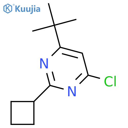 PYRIMIDINE, 4-CHLORO-2-CYCLOBUTYL-6-(1,1-DIMETHYLETHYL)- structure