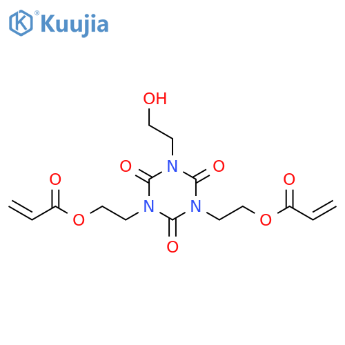 2-Propenoic acid,1,1'-[[dihydro-5-(2-hydroxyethyl)-2,4,6-trioxo-1,3,5-triazine-1,3(2H,4H)-diyl]di-2,1-ethanediyl]ester structure
