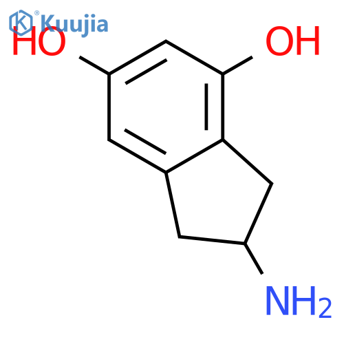 2-amino-4,6-dihydroxyindan structure