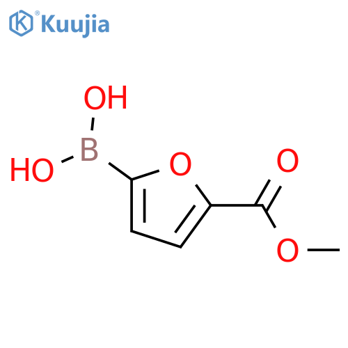 (5-(methoxycarbonyl)furan-2-yl)boronic acid structure