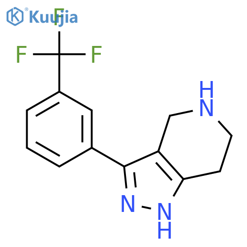 1H-Pyrazolo[4,3-c]pyridine,4,5,6,7-tetrahydro-3-[3-(trifluoromethyl)phenyl]- structure