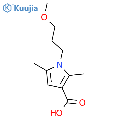 1-(3-Methoxypropyl)-2,5-dimethyl-1H-pyrrole-3-carboxylic acid structure