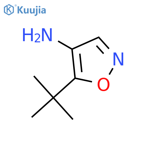 5-tert-butyl-1,2-oxazol-4-amine structure