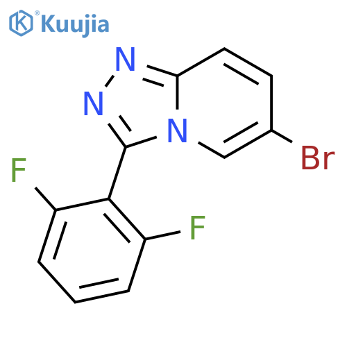 6-Bromo-3-(2,6-difluorophenyl)-[1,2,4]triazolo[4,3-a]pyridine structure
