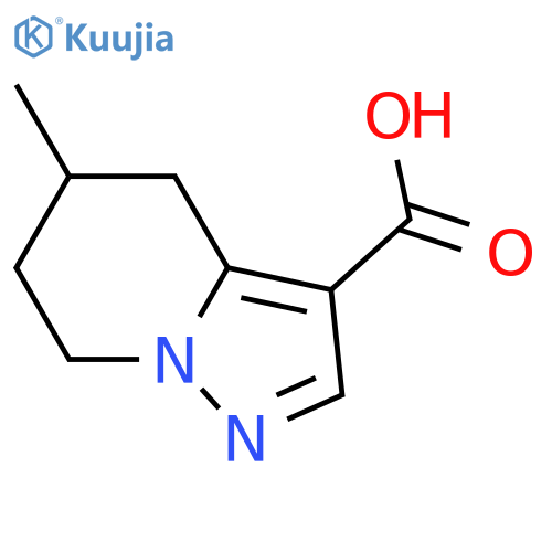 5-methyl-4H,5H,6H,7H-pyrazolo1,5-apyridine-3-carboxylic acid structure
