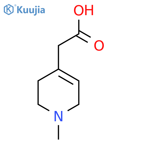 2-(1-Methyl-1,2,3,6-tetrahydropyridin-4-yl)acetic acid structure