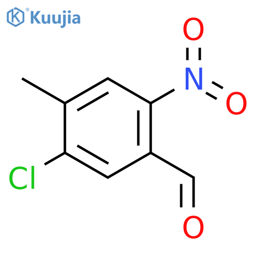 5-chloro-4-methyl-2-nitro-benzaldehyde structure