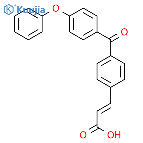 2-PROPENOIC ACID, 3-[4-(4-PHENOXYBENZOYL)PHENYL]-, (2E)- structure