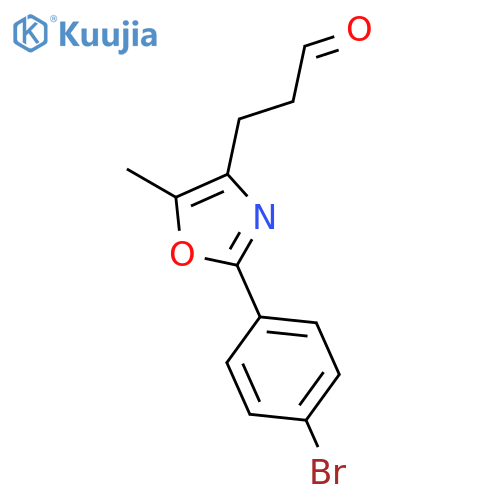 4-OXAZOLEPROPANAL, 2-(4-BROMOPHENYL)-5-METHYL- structure