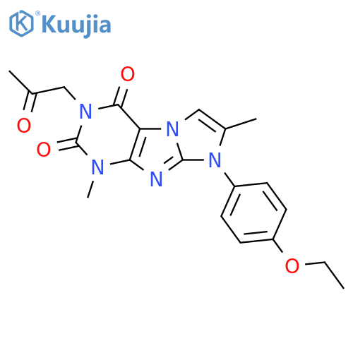 8-(4-ethoxyphenyl)-1,7-dimethyl-3-(2-oxopropyl)-1H,2H,3H,4H,8H-imidazo1,2-gpurine-2,4-dione structure