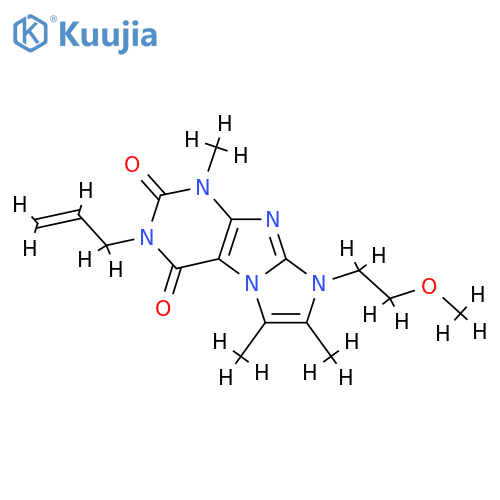 8-(2-methoxyethyl)-1,6,7-trimethyl-3-(prop-2-en-1-yl)-1H,2H,3H,4H,8H-imidazo1,2-gpurine-2,4-dione structure