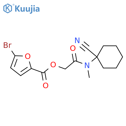 2-[(1-Cyanocyclohexyl)methylamino]-2-oxoethyl 5-bromo-2-furancarboxylate structure