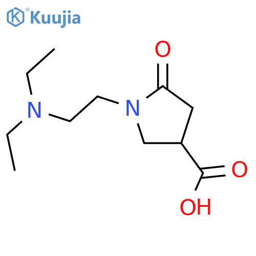 1-(2-Diethylamino-ethyl)-5-oxo-pyrrolidine-3-carboxylic acid structure