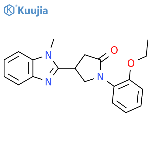 1-(2-ethoxyphenyl)-4-(1-methyl-1H-1,3-benzodiazol-2-yl)pyrrolidin-2-one structure