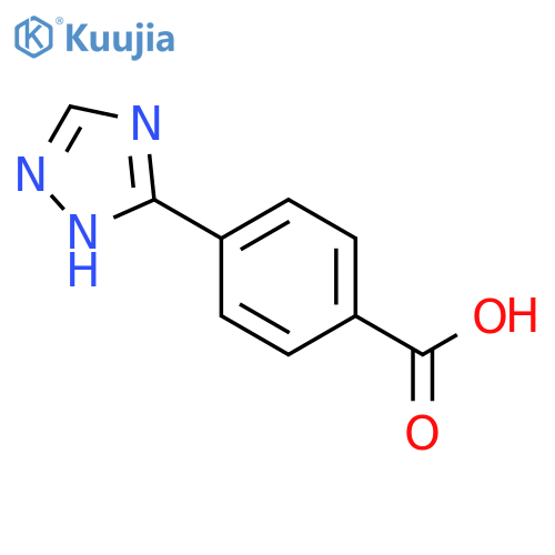4-(1H-1,2,4-triazol-3-yl)benzoic acid structure