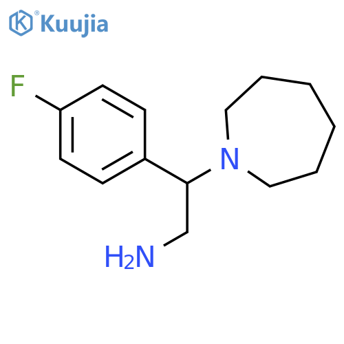 2-Azepan-1-yl-2-(4-fluoro-phenyl)-ethylamine structure