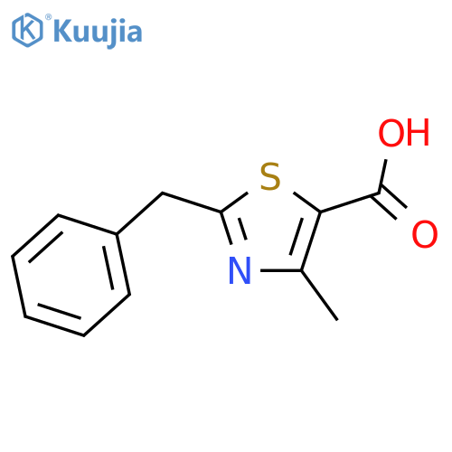 2-Benzyl-4-methyl-1,3-thiazole-5-carboxylic Acid structure