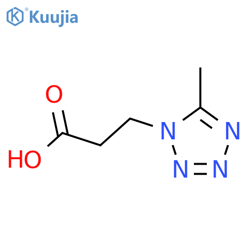 3-(5-methyl-1H-tetrazol-1-yl)propanoic acid structure