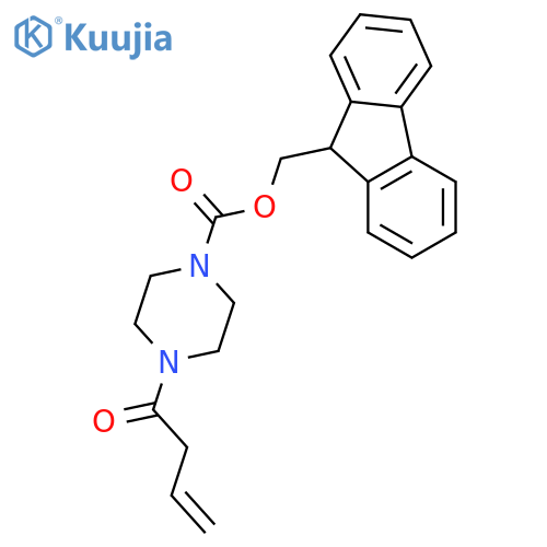 (9H-Fluoren-9-yl)methyl 4-(but-3-enoyl)piperazine-1-carboxylate structure